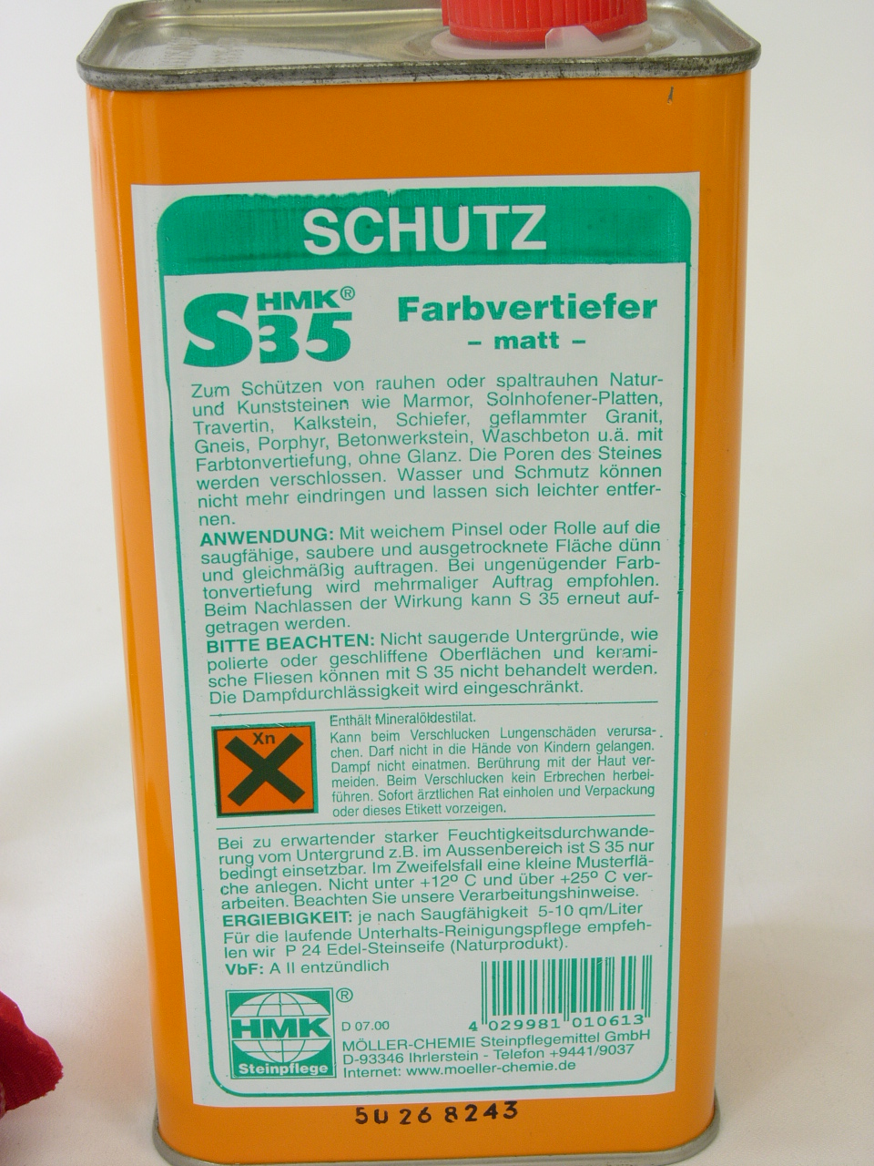 Farbvertiefer für rauhen Stein