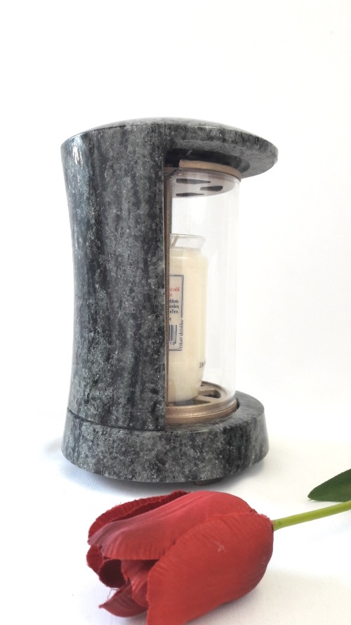 Grablaterne, Granit, 20 cm, Material nach Wahl