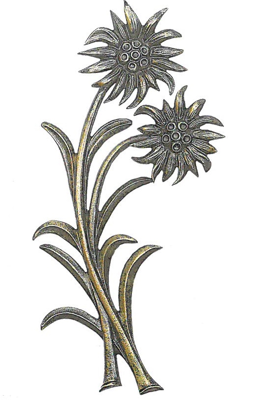 Edelweiß, in 4 Größen, Grabschmuck