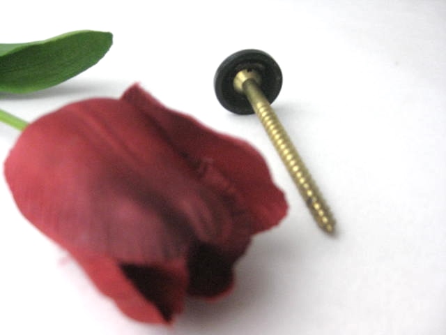 Rosettenschraube Messing 6 cm