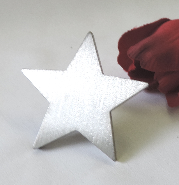 Stern, Edelstahl-Grabschmuck, 2 Größen