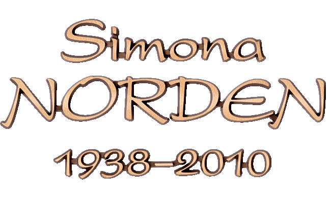 Schriftzug "Norden" in Bronze