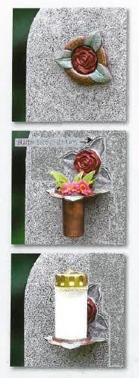 Rosenblütenvase Wand