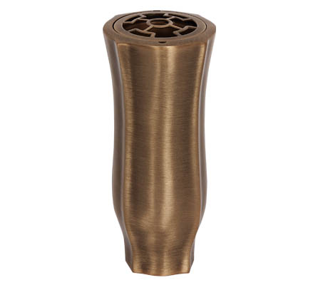 Kleine Blumenvase, Grabvase, Edelstahl, Urnengrab