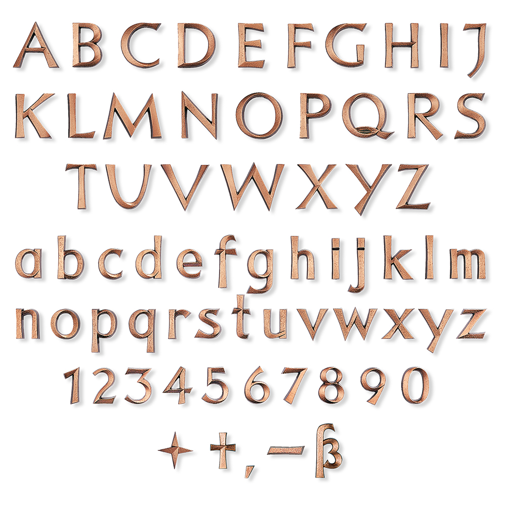 Bronzebuchstaben "Revant"