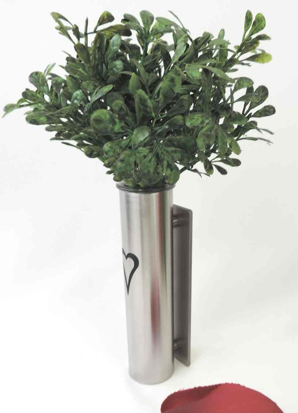 Urnenwandvase, Kolumbarium, zum Kleben, Edelstahl, auch abnehmbar