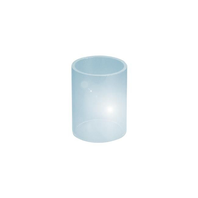 Weißglas mit Lüftöffnung keine Tönung, H: 9 Ø: 7 cm