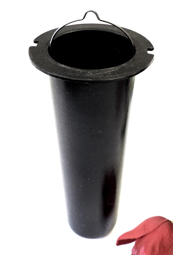 Kunststoffeinsatz, 20,7cm H, 9 cm Ø außen, Vaseneinsatz, Grabvase, Plastik,