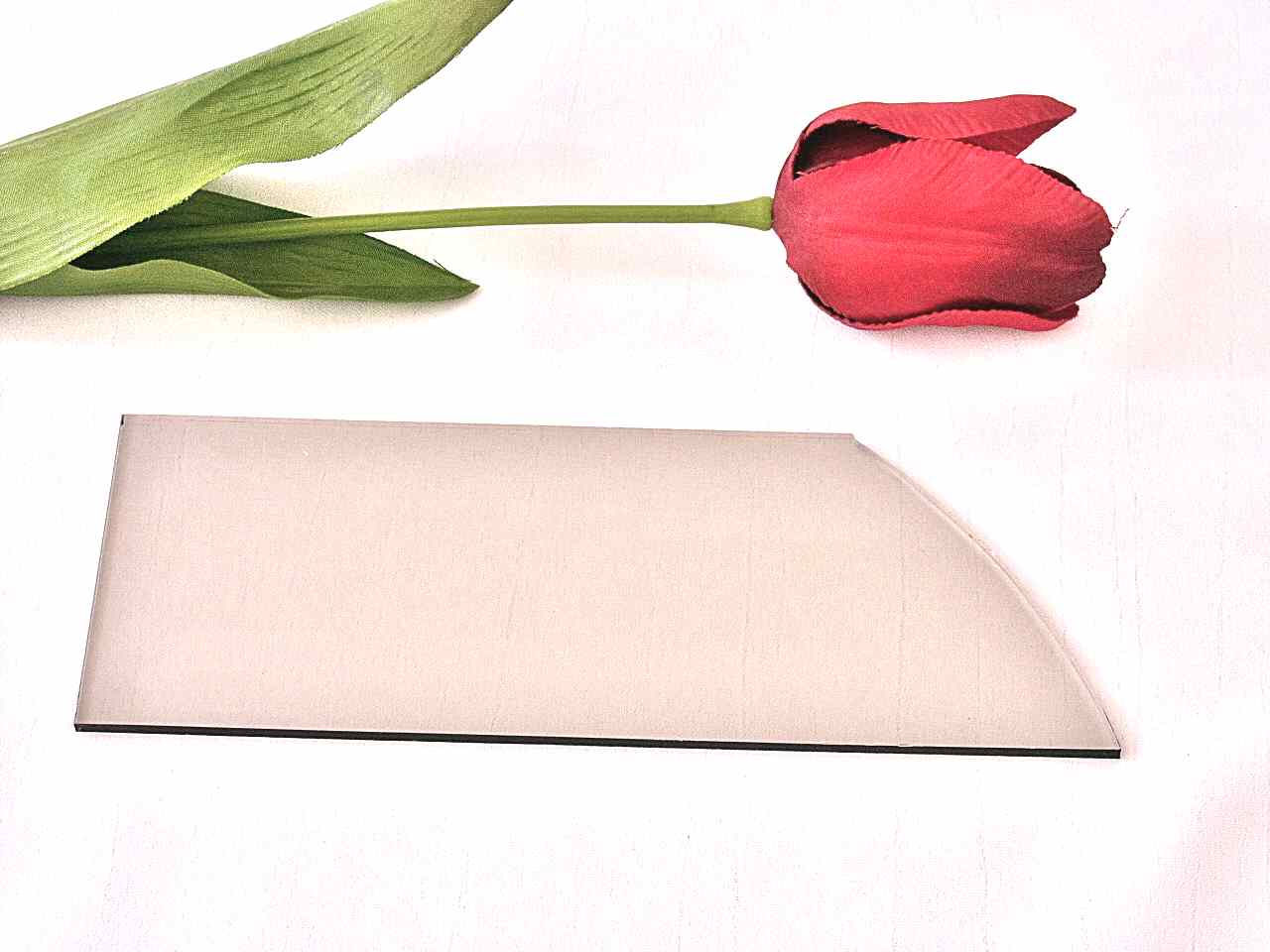 Lampenaustauschglas abgeschrägt 19/14 cm H