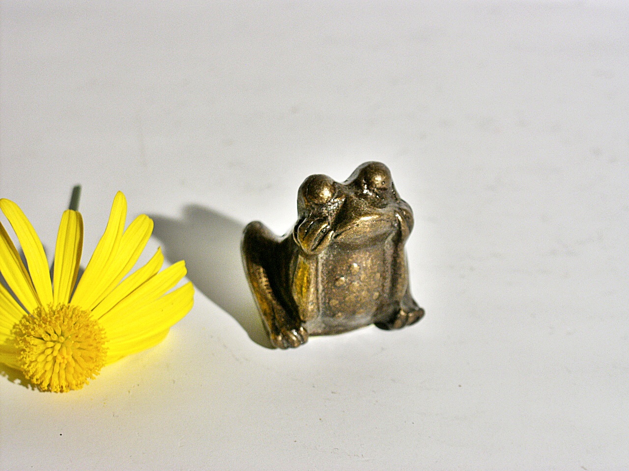 Bronzefigur Frosch