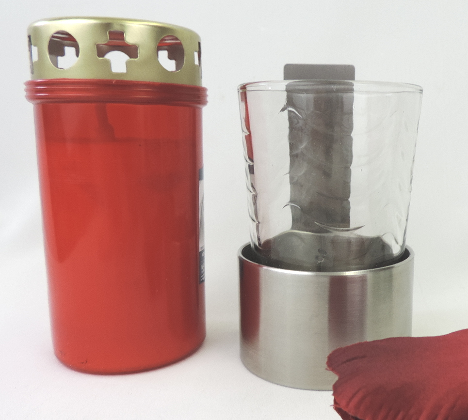 Kombination, Wandvase, mit Kerzenhalter, zum Kleben