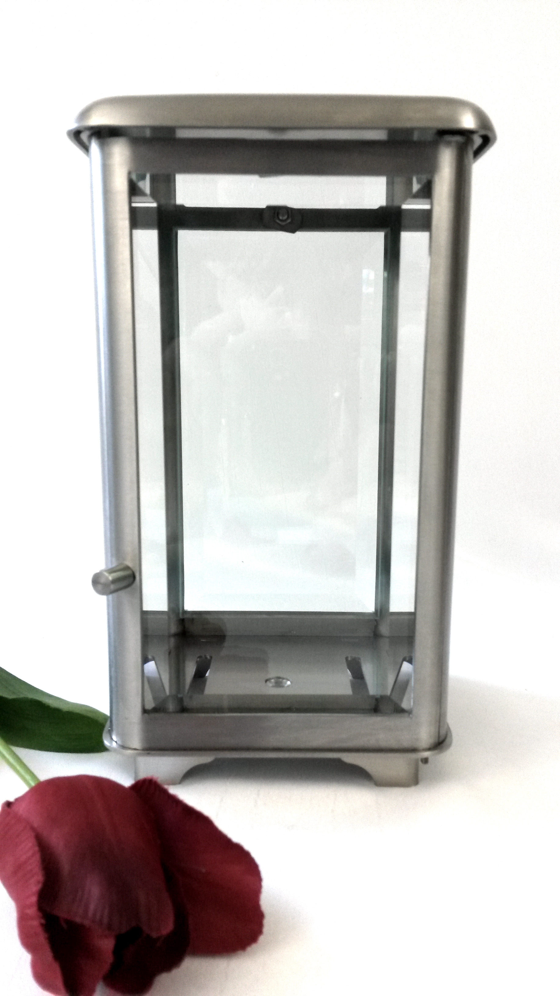 Edelstahllaterne, Grablampe, Edelstahl, Inox