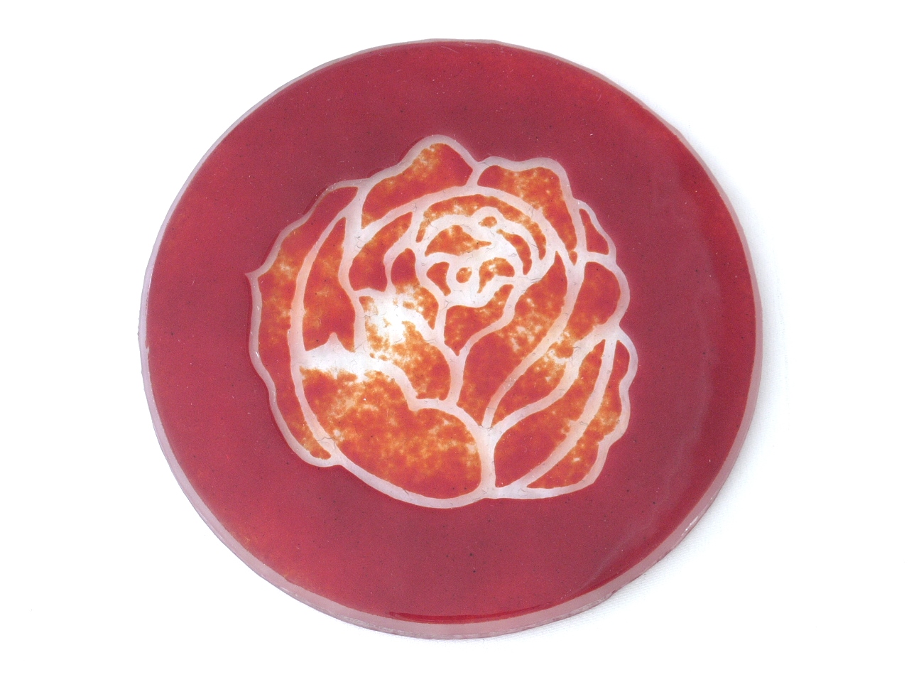 Glasrose rund
