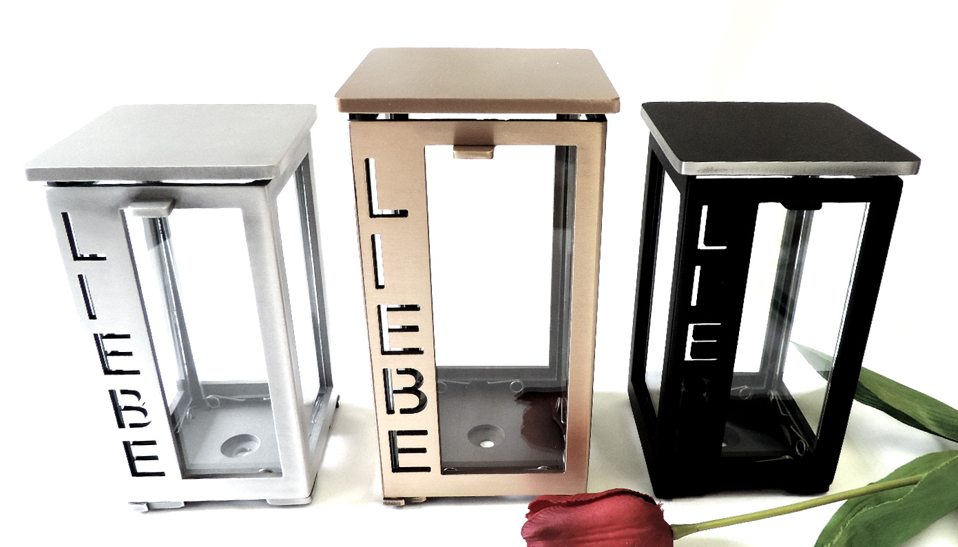 Grablicht "Liebe", Laterne, Grableuchte, Grabschmuck
