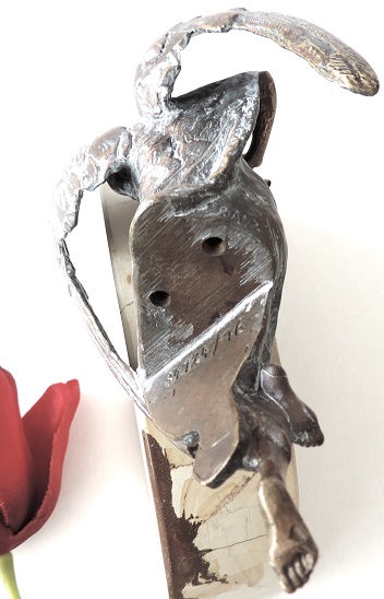 Engel mit Flöte, Grabschmuck, Bronze, Skulptur, Grab