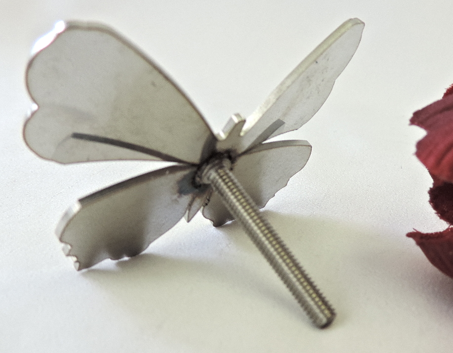 Schmetterling, Edelstahl, Grabschmuck. 4 Größen