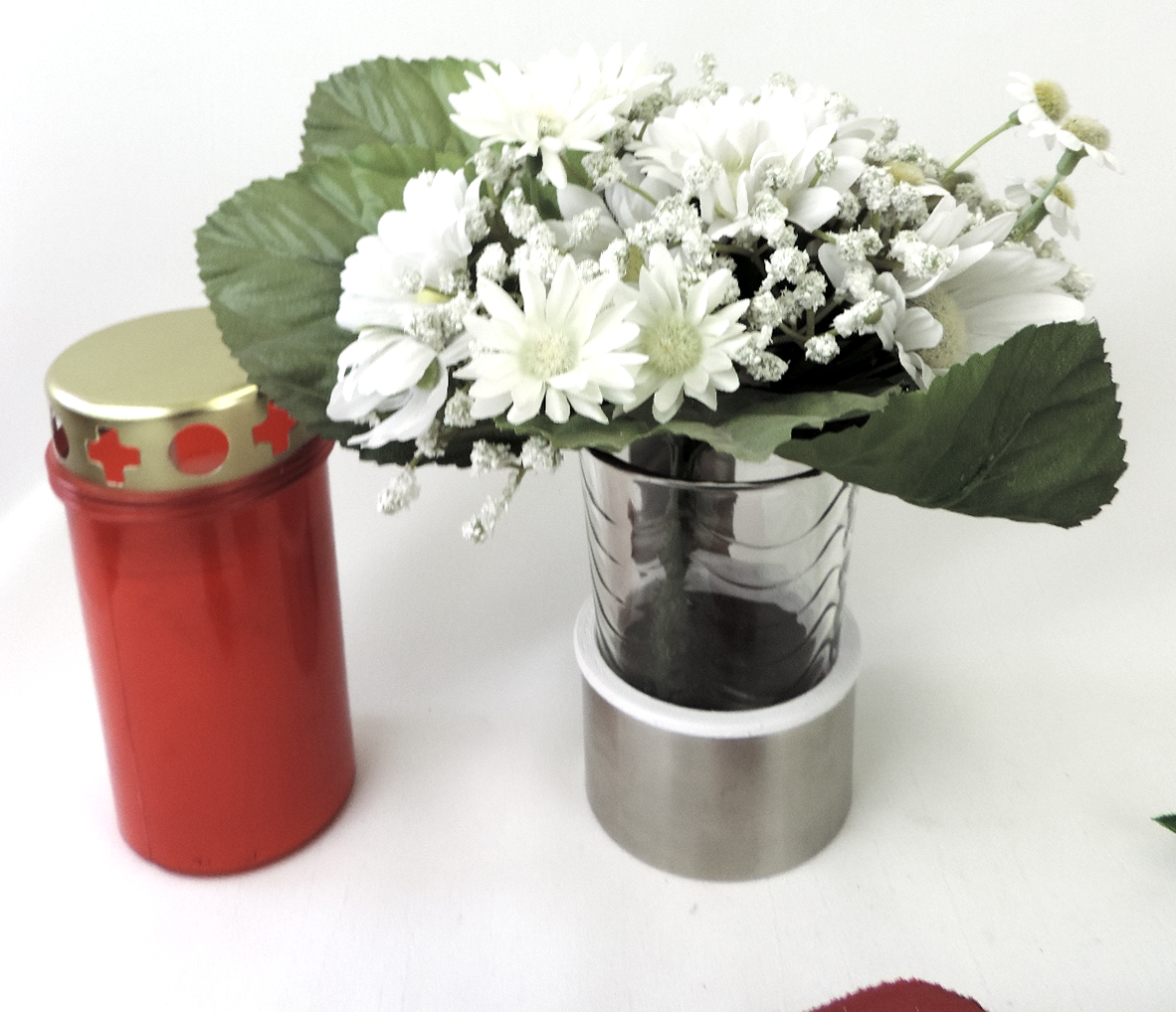 Kombination, Wandvase, mit Kerzenhalter, zum Kleben
