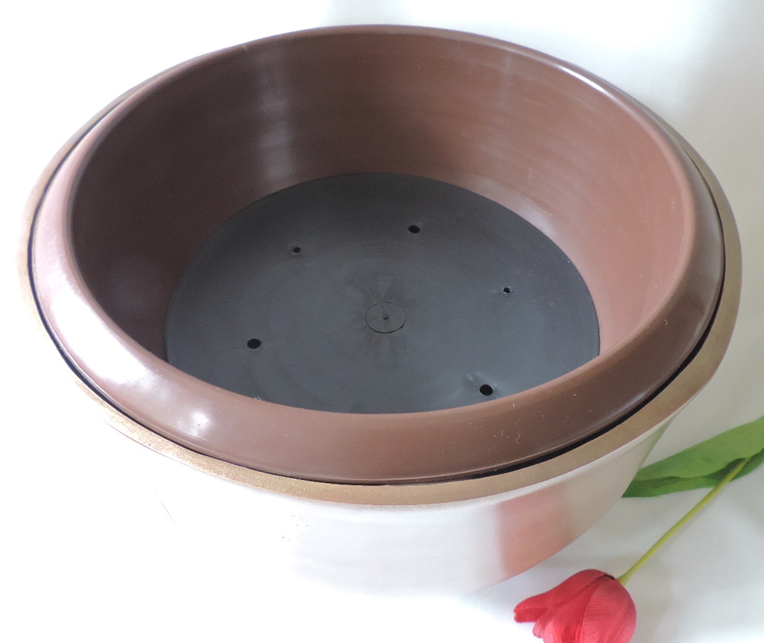 Grabschale, Pflanzschale, 2 Größen,, Bronze oder Aluminium