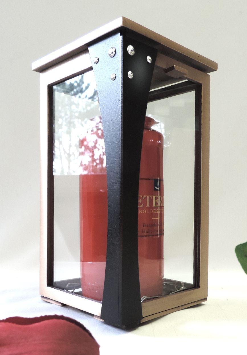 Laterne und Vase, im Grabschmuck- Set, Swarowskis
