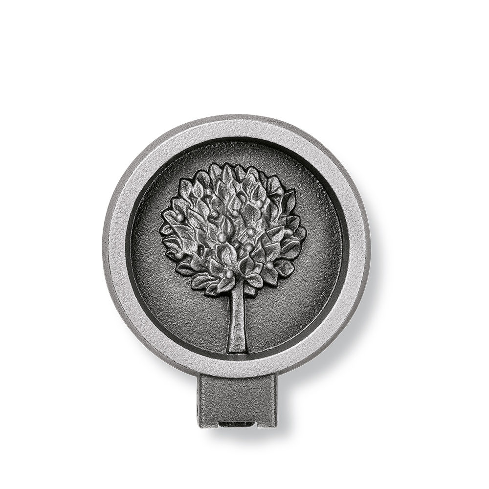 Vase für Urnenwand, Wandvase, Kolumbarium, klappbar, mit Motiv