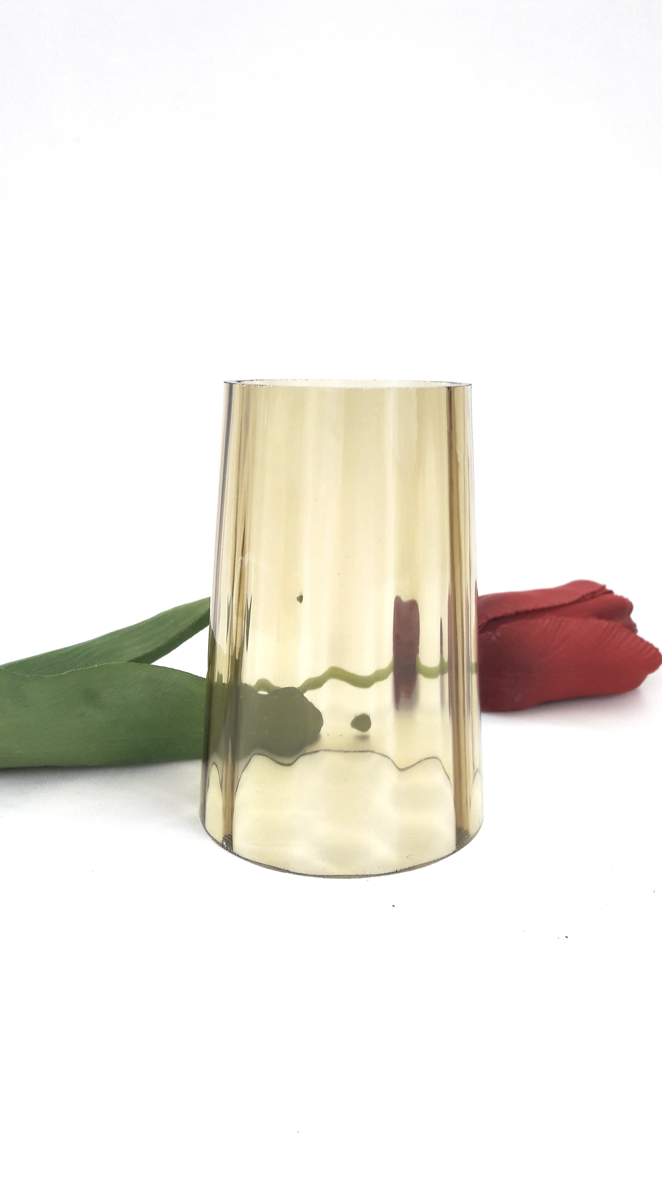 Glas konisch 10,5 cm h, 7/ 5,5 cm Ø
