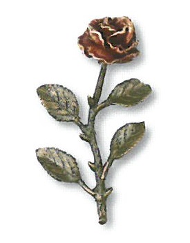 Rote Rose in 5 Größen