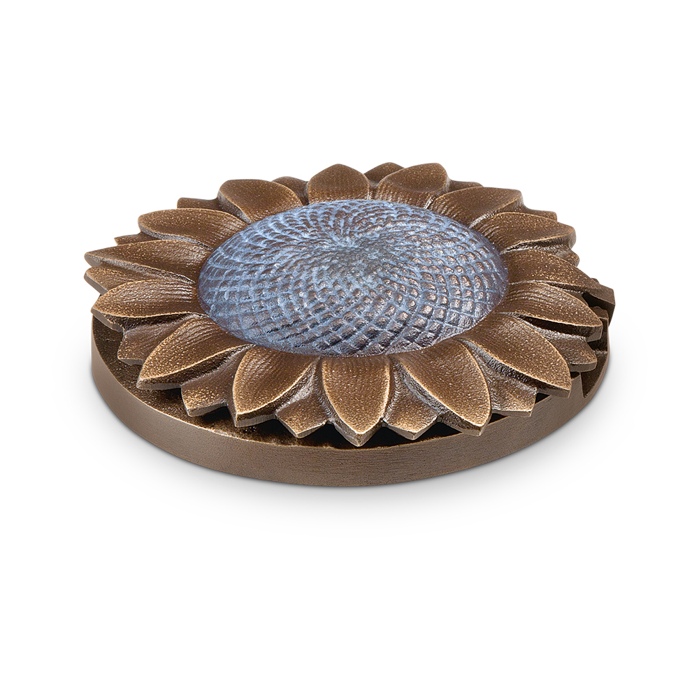 Vasenring "Sonnenblume", Grabschmuck, Vase