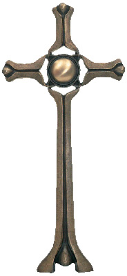 Stehkreuz mit Metallhalbkugel