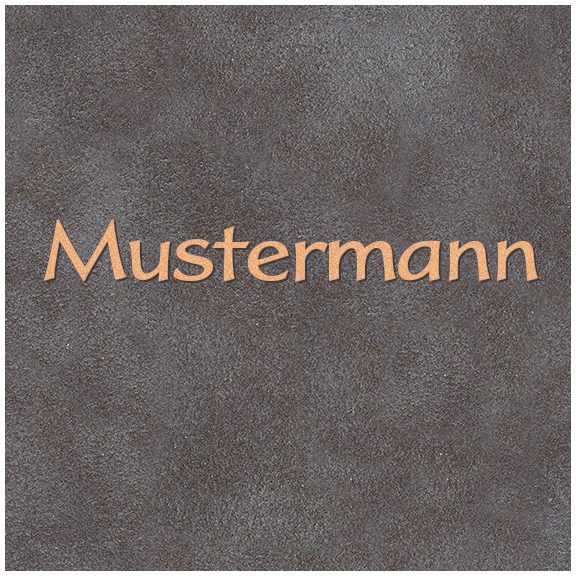 Schrifttafel aus Bronze nach Kundenwunsch
