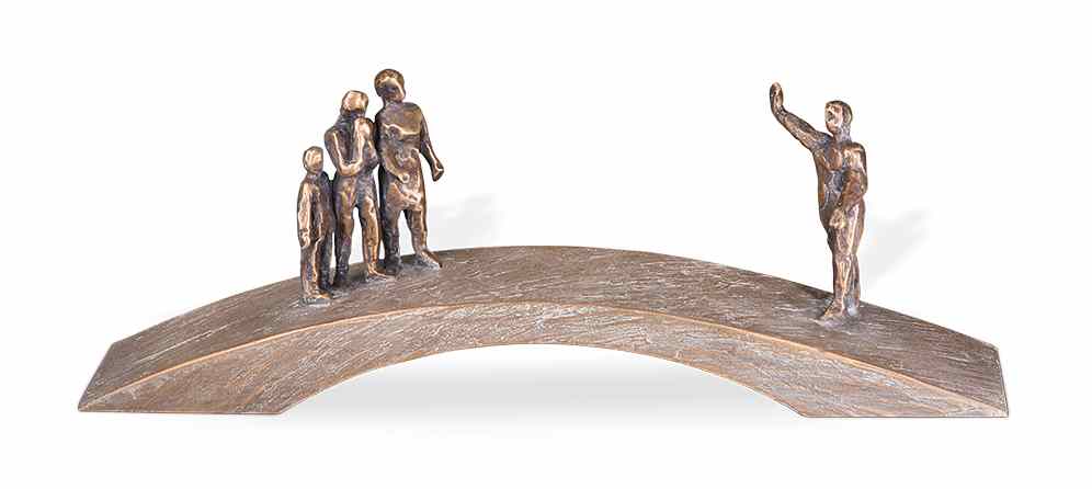 Brücke, Bronze, mit Familie, Grabkunst, Bronzeschmuck