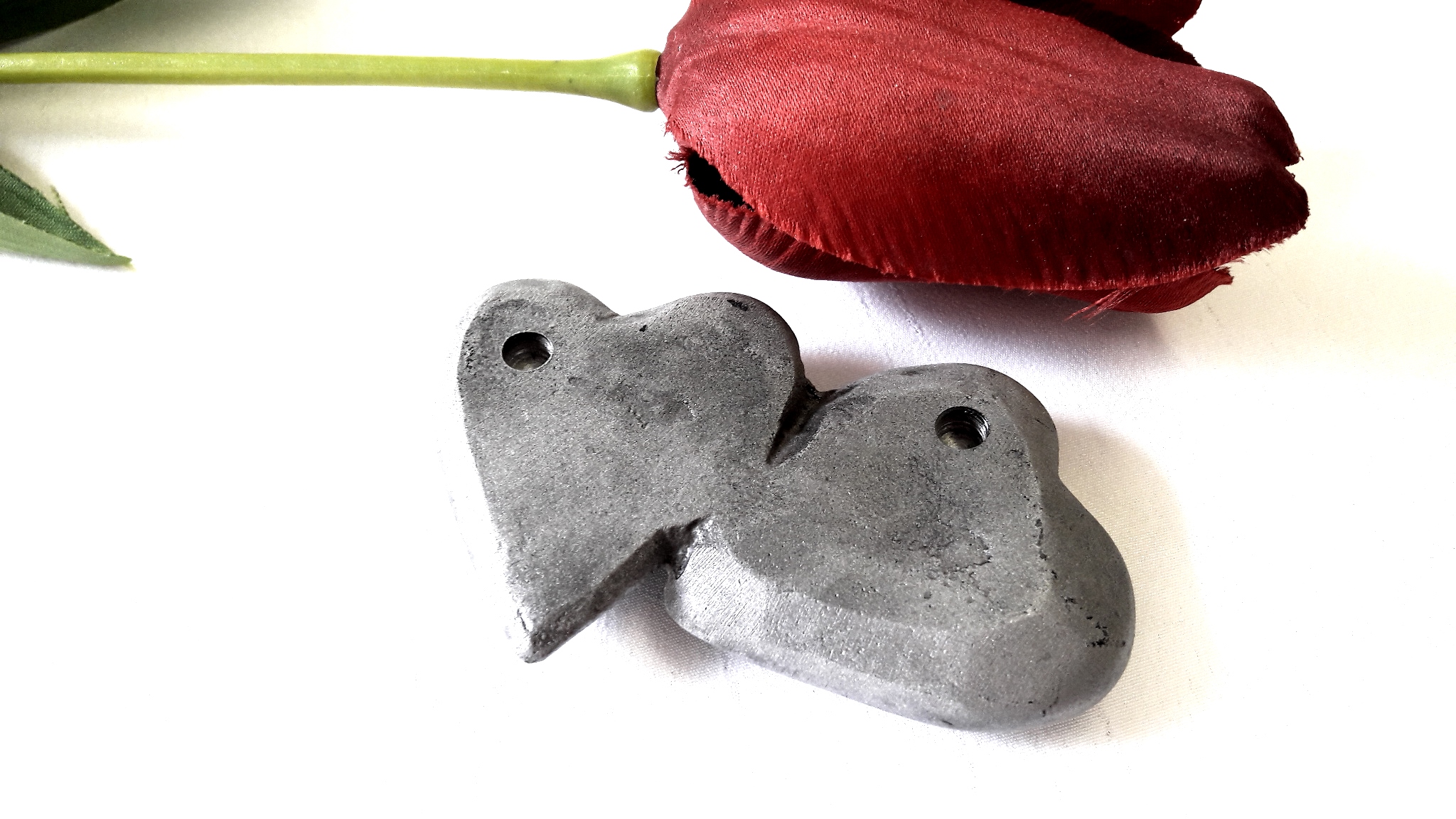 Herz, zwei Herzchen zusammen, Grabschmuck, Herzen