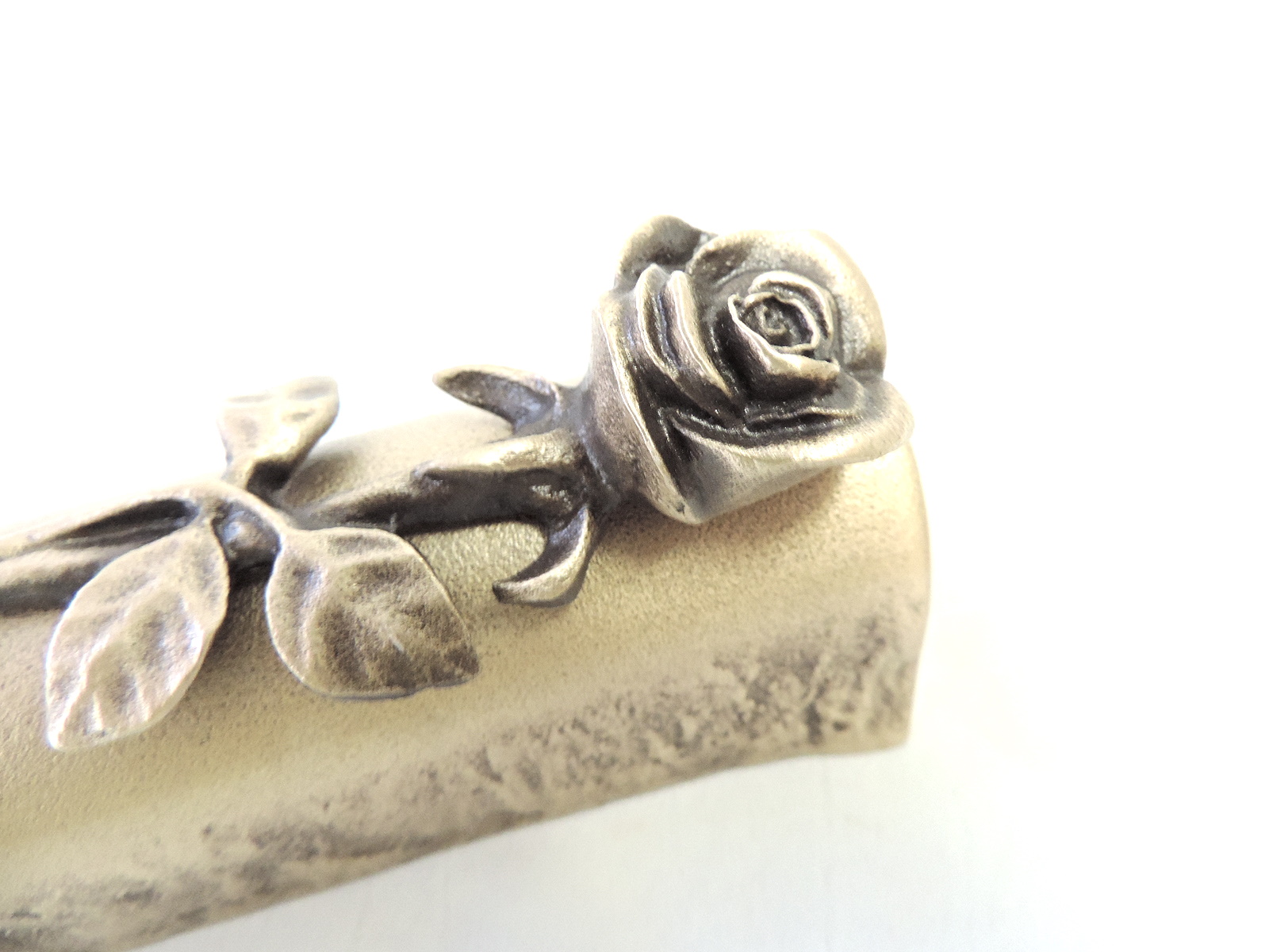 Wandväschen, mit Rose, Urnenwandvase, Kolumbarium-Vase