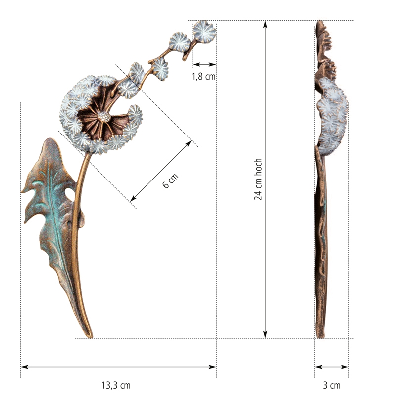 Pusteblume, Löwenzahn, Grabschmuck, ewiger Blumenschmuck