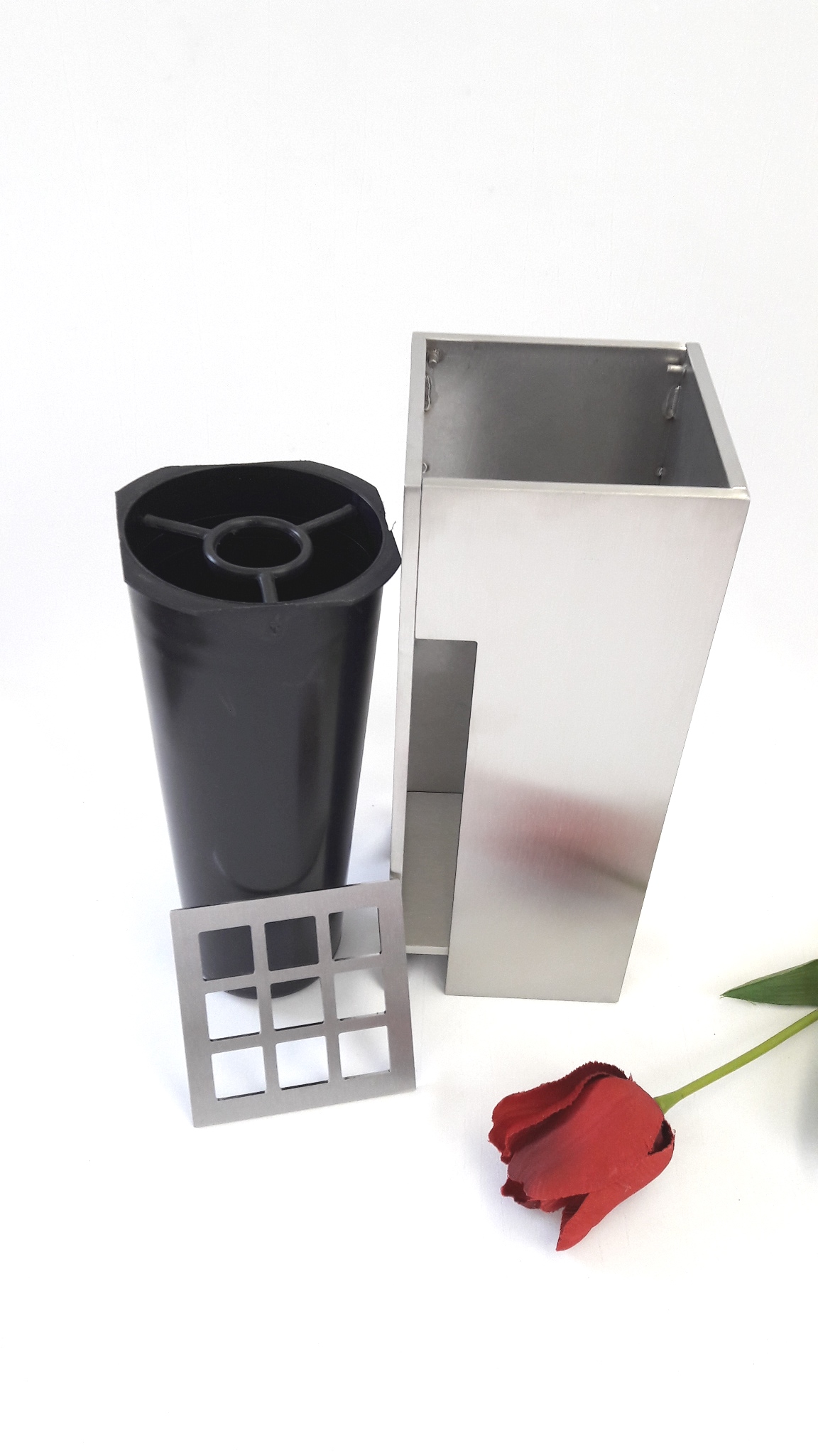 Edelstahlvase 24,5 cm