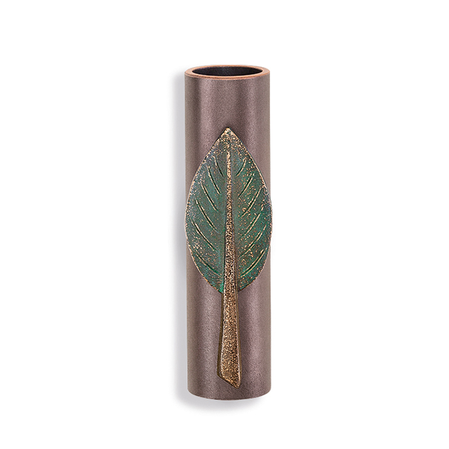 Wandvase mit Blatt