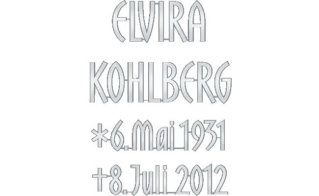 Edelstahlbuchstaben, "Finestra", Schriftzug,Grab, Grabsteinschrift