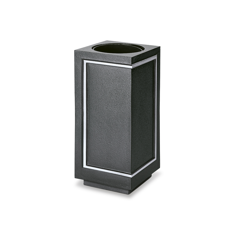 Grabvase, Urnengrab, Grabschmuck, Bronze, Aluminium