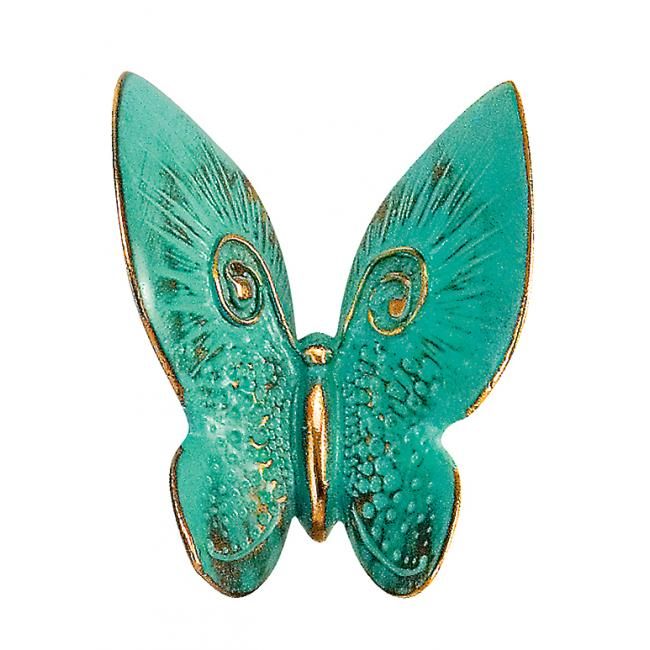 Schmetterling, türkisfarben, Grabschmuck