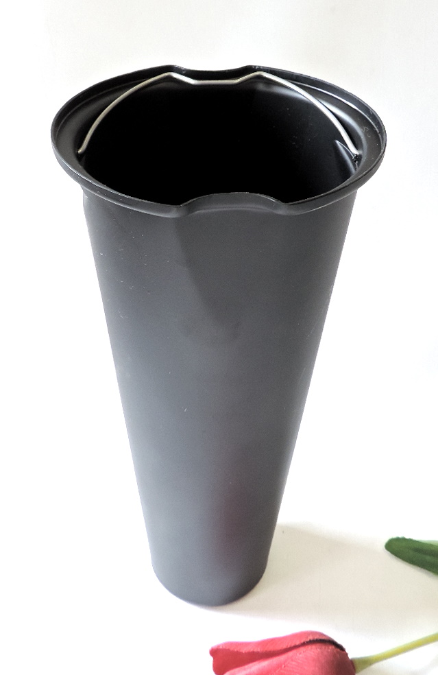 Vaseneinsatz, 25 cm H, 11,2 cm oben außen