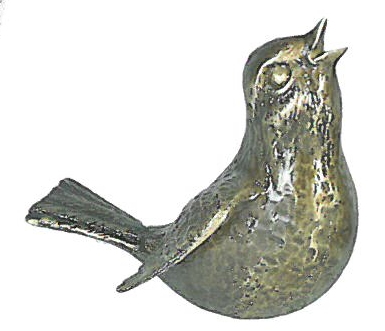 Grabmal Vogel, Grabschmuck, Bronze