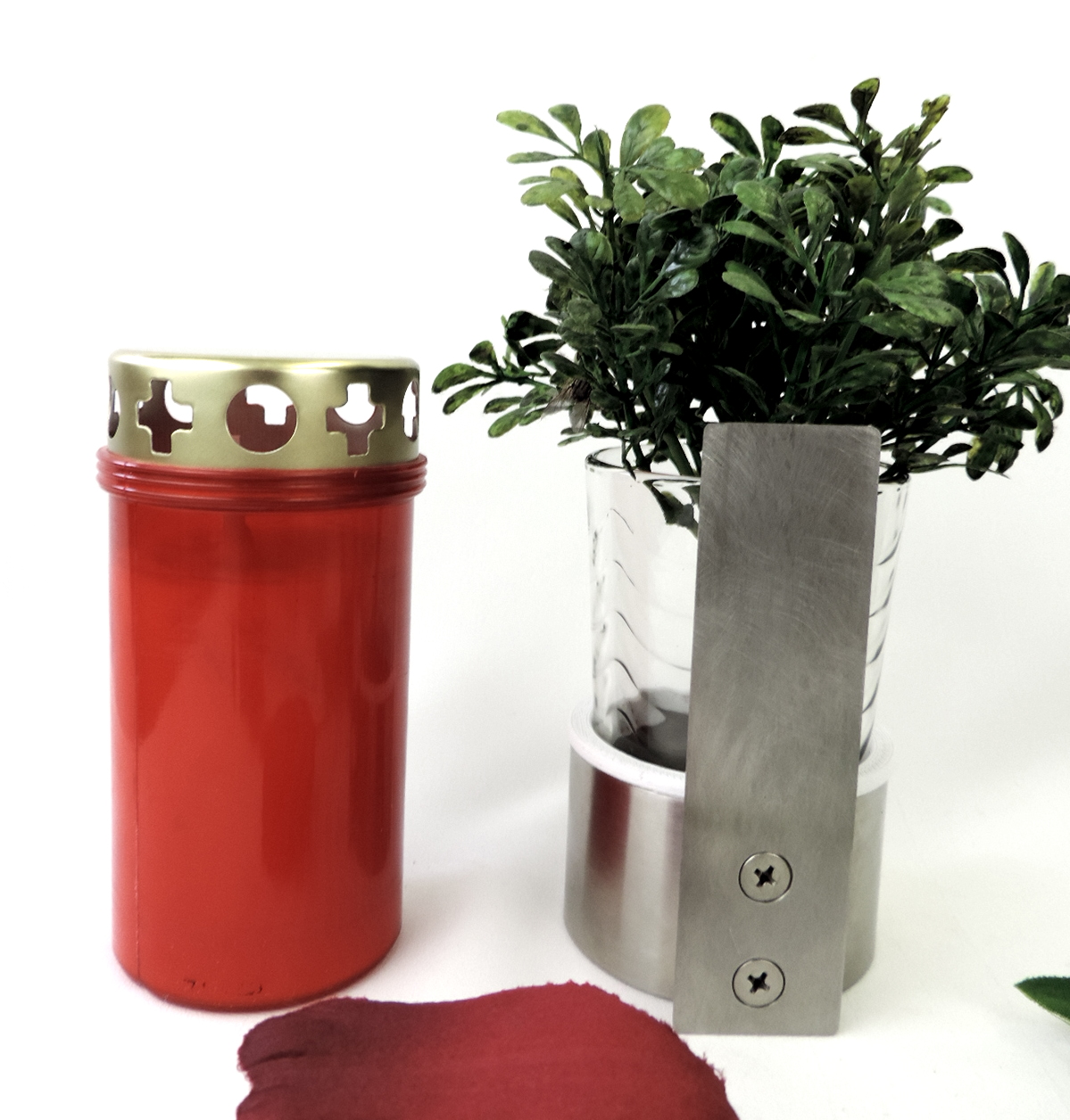 Kombination, Wandvase, mit Kerzenhalter, zum Kleben