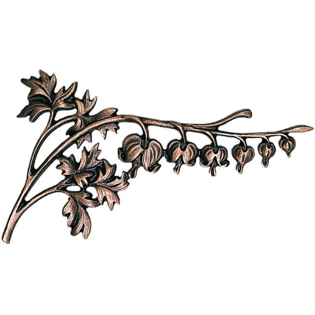 Tränendes Herz, Blumem aus Bronze, Strassacker, Grabschmuck