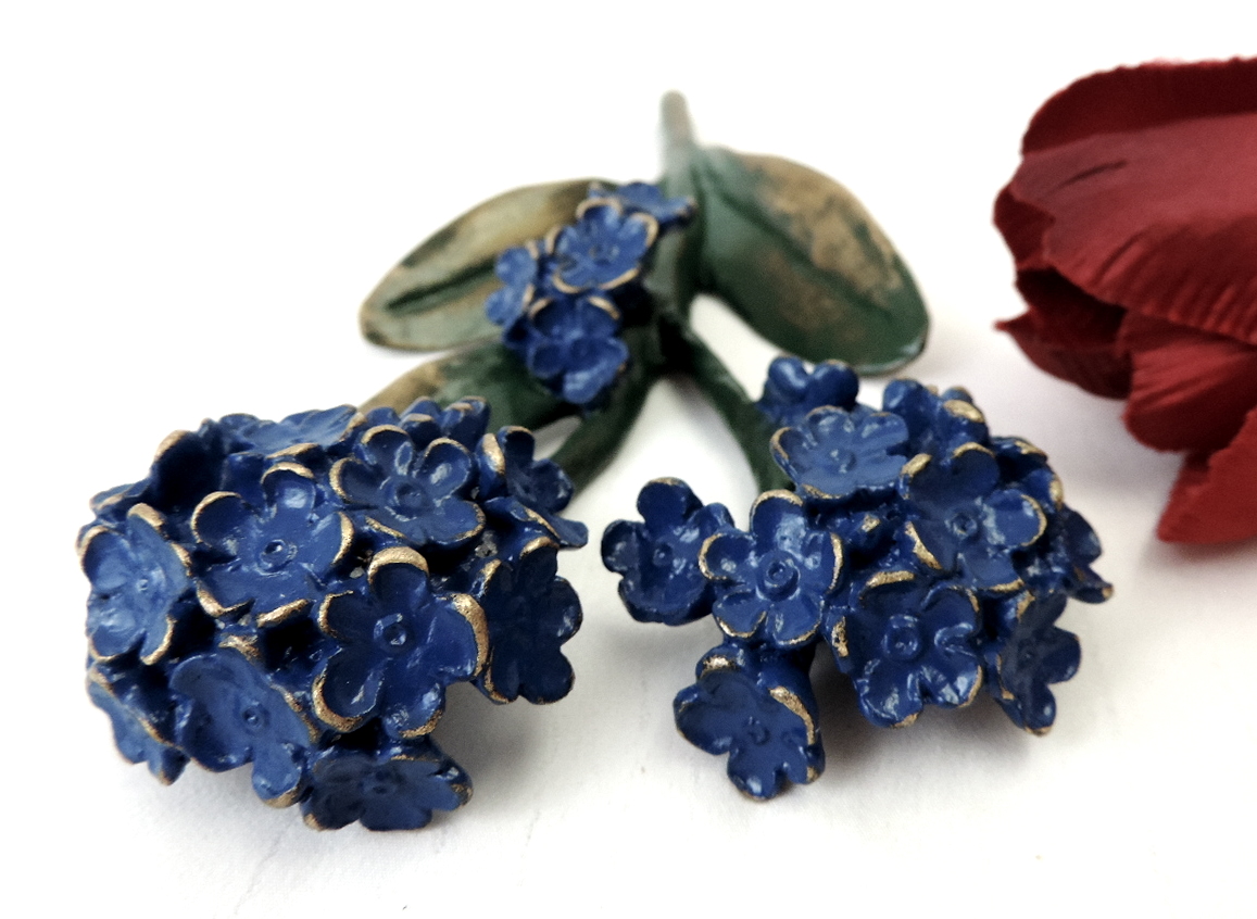 Vergissmeinnicht, Grabschmuck, Blumen aus Bronze