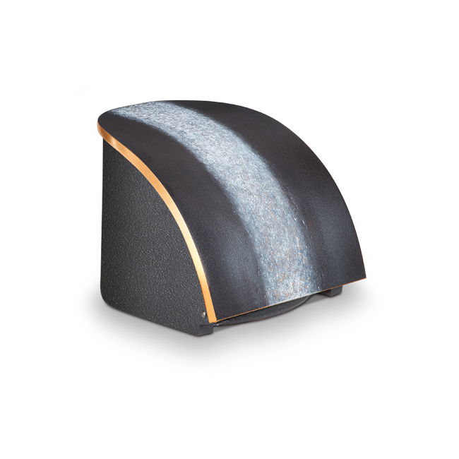 Weihwasserschale, neue Patina >>Schwarz/ Ornament Grau