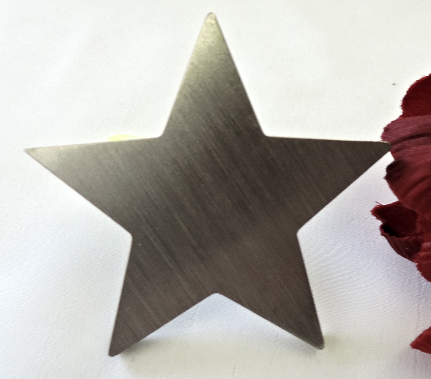 Stern, Edelstahl-Grabschmuck, 2 Größen