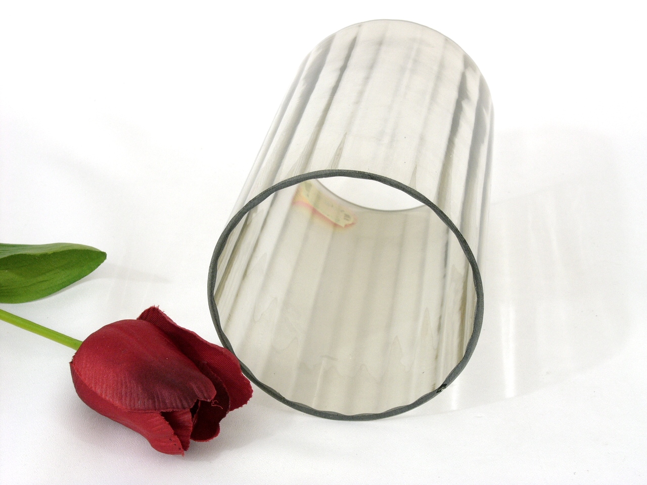 Zylindrisches Glas 18,5 cm h, Ø 9,3 cm