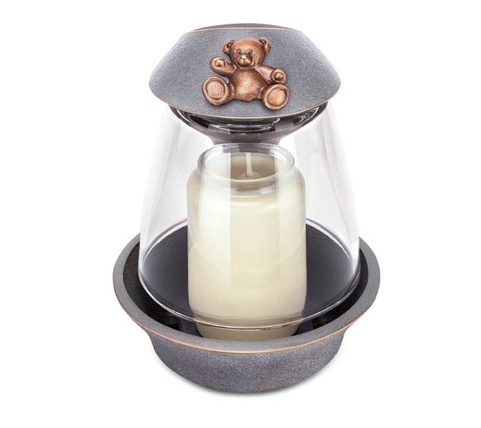 Kindergrablaterne mit Teddy, Bronze