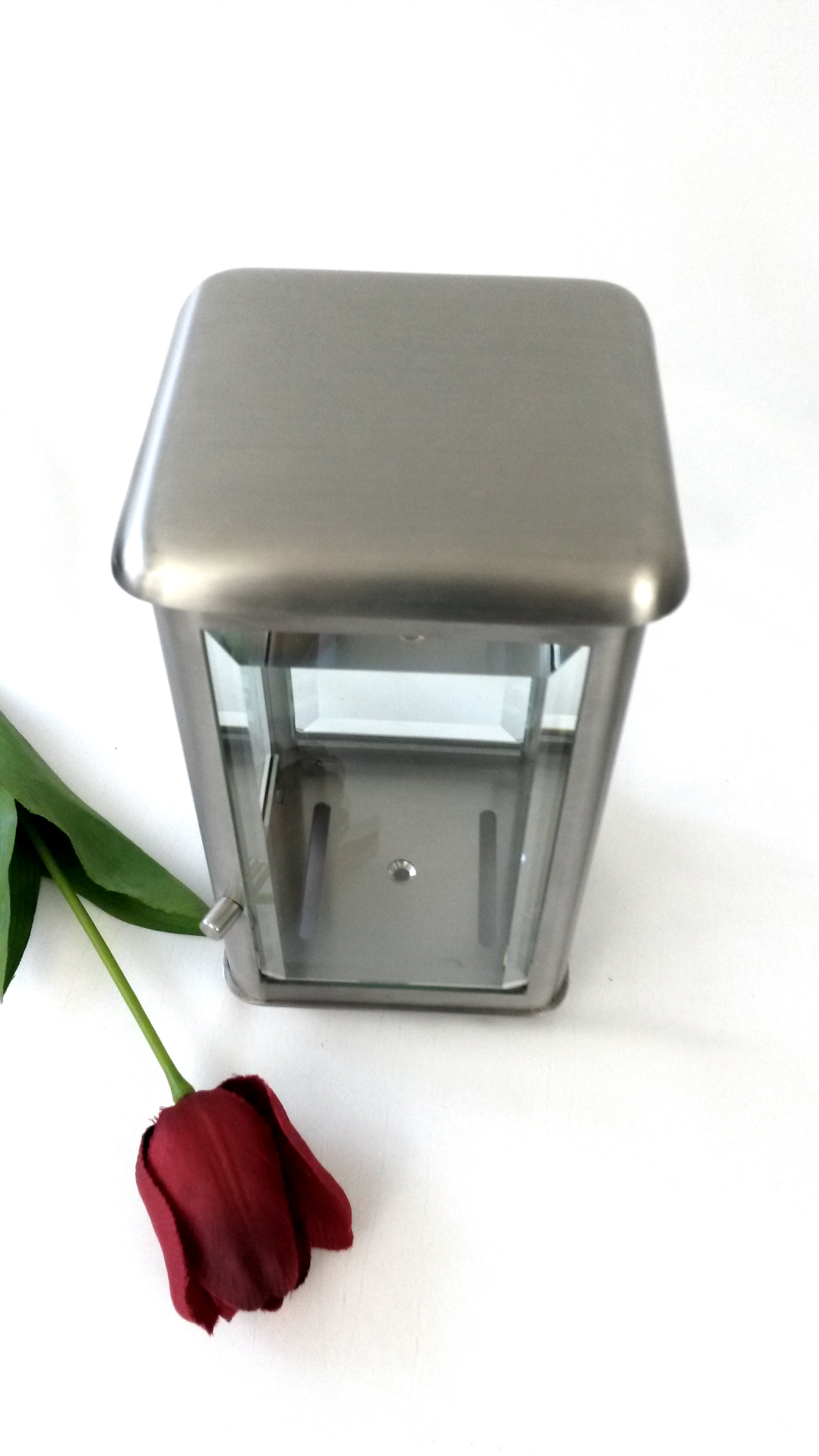 Edelstahllaterne, Grablampe, Edelstahl, Inox