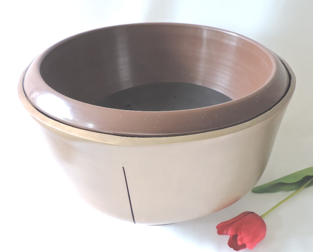 Grabschale, Pflanzschale, 2 Größen,, Bronze oder Aluminium