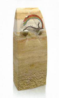 Regenbogenbrücke, mit Figur, Bronze, Symbol, Grab